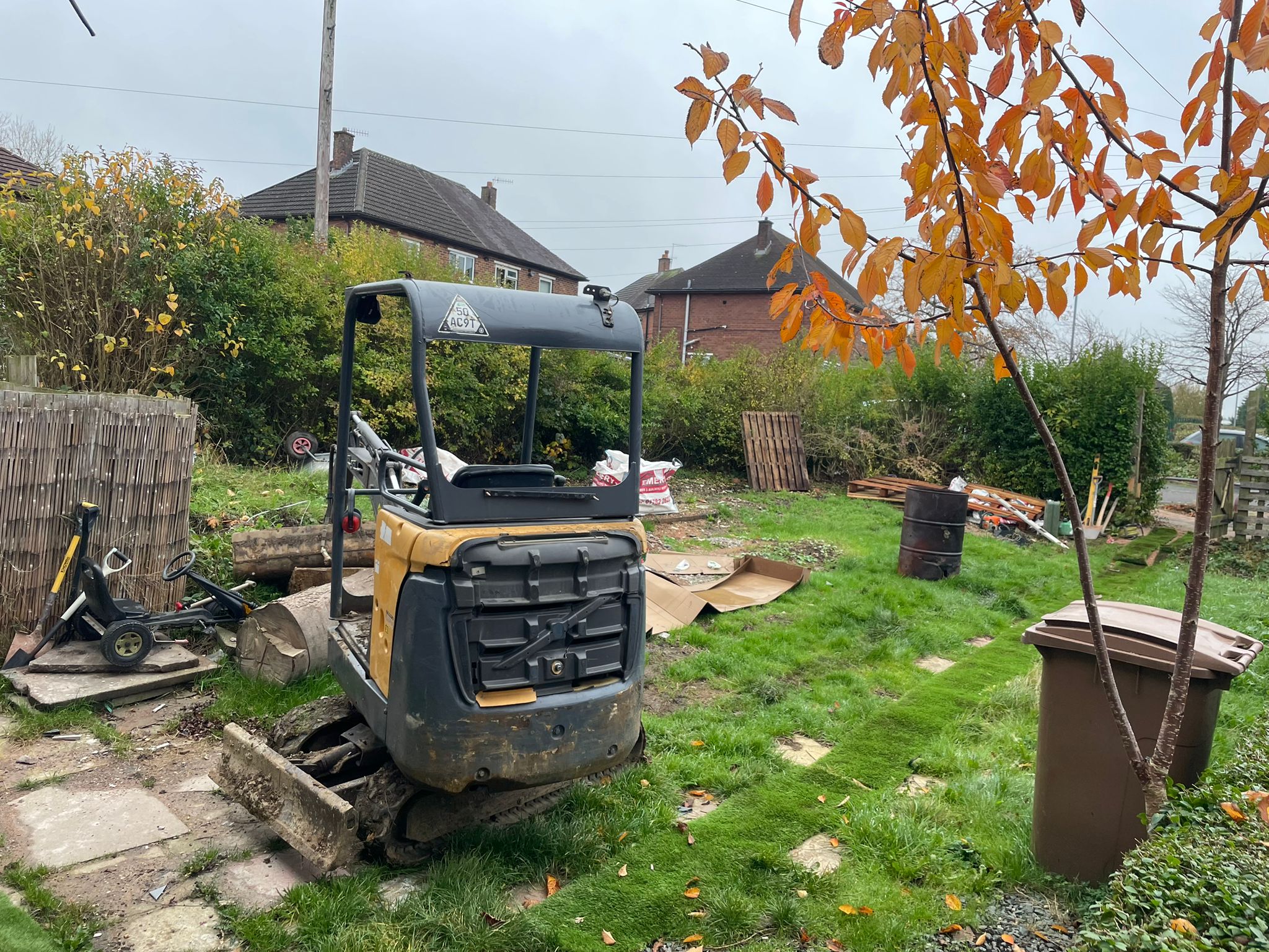 Mini digger groundworks — SB Constructions Ltd