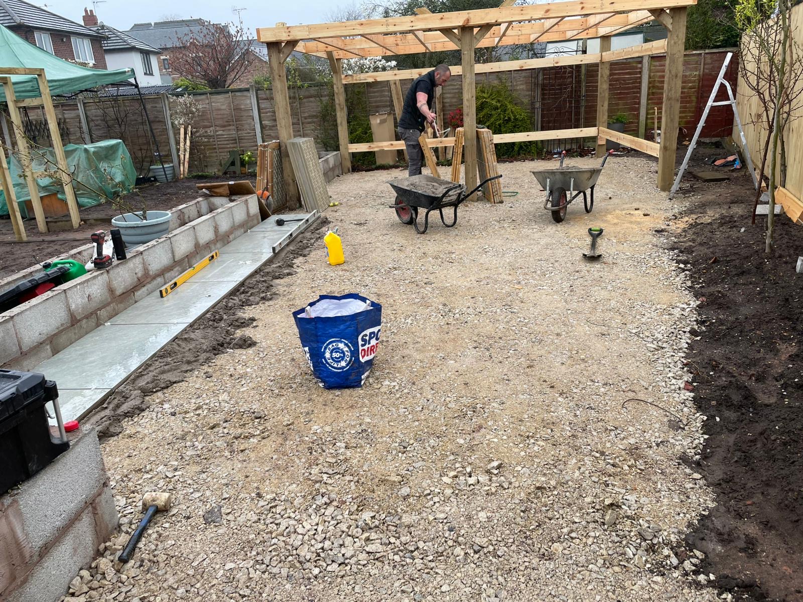 Finished patio and garden — SB Constructions Ltd